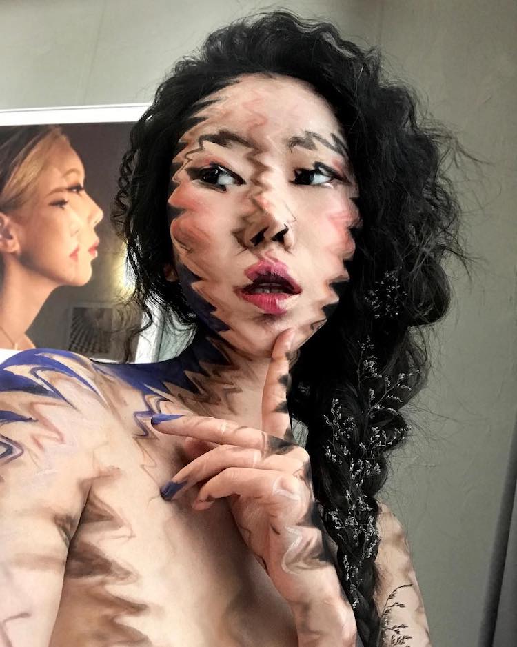 Les incroyables body-painting de visage de Dain Yoon les incroyables body painting de visage de Dain Yoon 9 les-incroyables-body-painting-de-visage-de-Dain-Yoon-9
