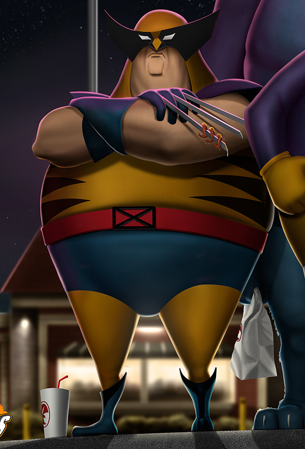 Fat Heroes - de nouveaux super héros obèses par Carlos Dattoli Fat Heroes de nouveaux super heros obeses par Carlos Dattoli 14 wolverine Fat-Heroes-de-nouveaux-super-heros-obeses-par-Carlos-Dattoli-14-wolverine