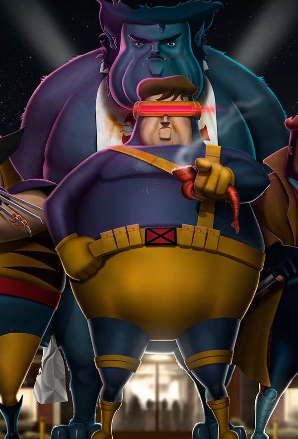 Fat Heroes - de nouveaux super héros obèses par Carlos Dattoli Fat Heroes de nouveaux super heros obeses par Carlos Dattoli 15 cyclope Fat-Heroes-de-nouveaux-super-heros-obeses-par-Carlos-Dattoli-15-cyclope