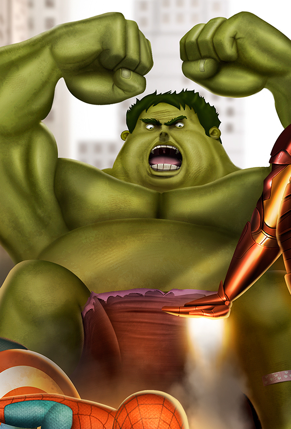 Fat Heroes - de nouveaux super héros obèses par Carlos Dattoli Fat Heroes de nouveaux super heros obeses par Carlos Dattoli 4 hulk Fat-Heroes-de-nouveaux-super-heros-obeses-par-Carlos-Dattoli-4-hulk