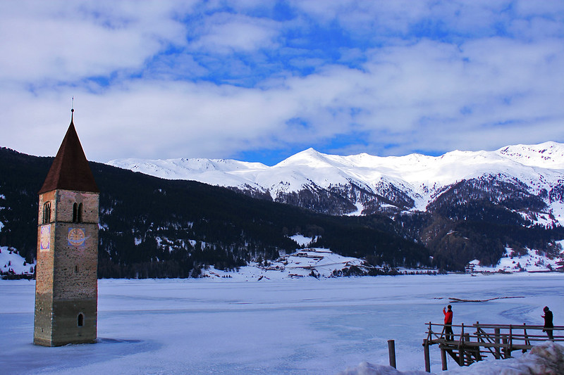 Le clocher du lac de Resia en Italie Le clocher du lac de Resia en Italie 9 Le-clocher-du-lac-de-Resia-en-Italie-9