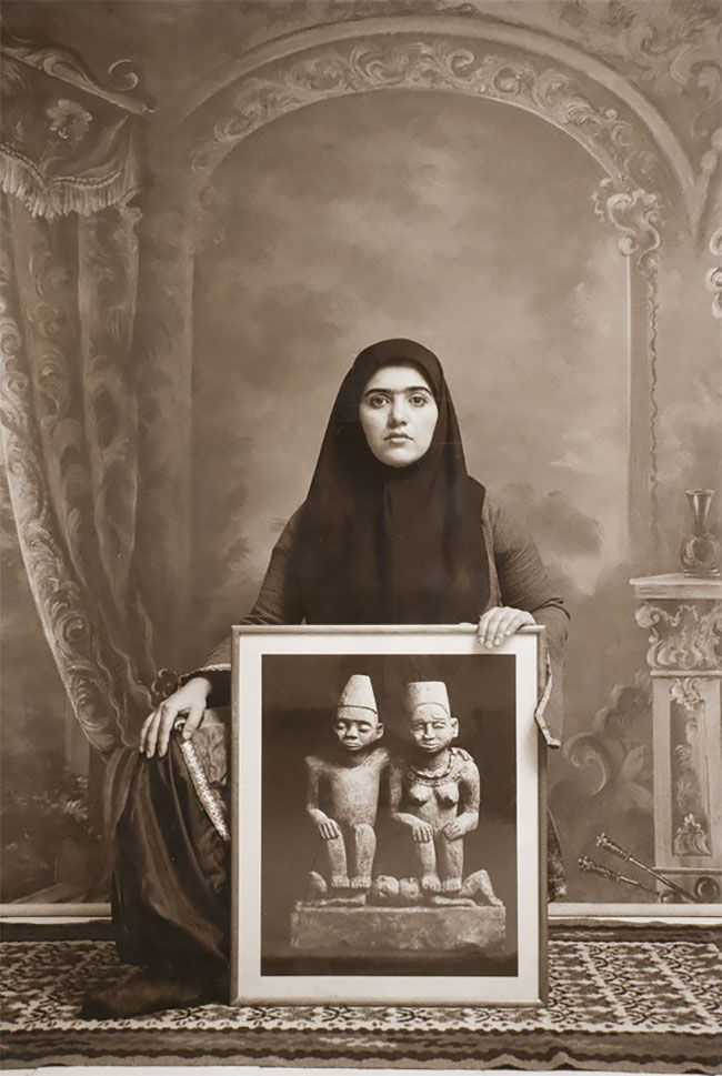 The Qajar Series - des portraits de princesses Qajar par Shadi Ghadirian The Qajar Series des portraits de princesses Qajar par Shadi Ghadirian 4 The-Qajar-Series-des-portraits-de-princesses-Qajar-par-Shadi-Ghadirian-4