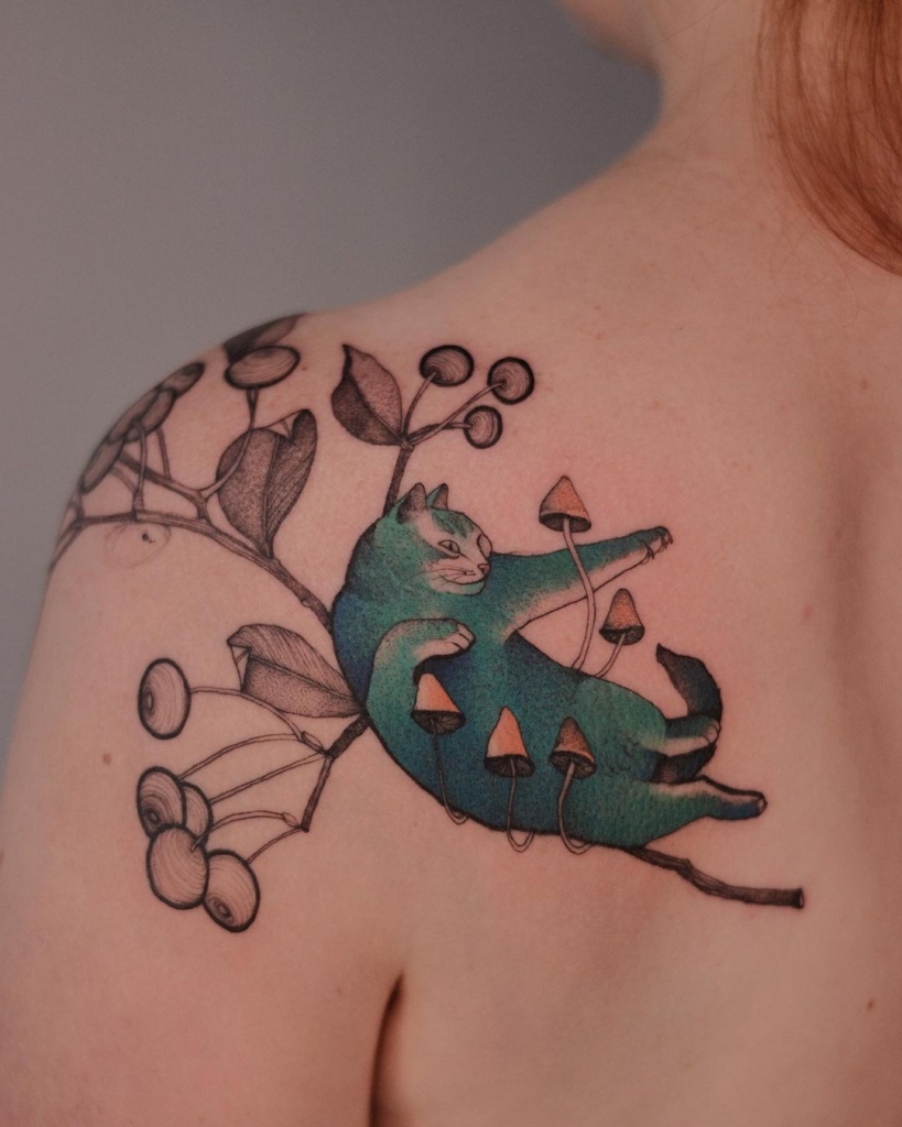 Des tatouages de plantes et d’animaux avec une touche surréaliste (et psychédélique) par Joanna Świrska des tatouages de plantes et d animaux avec une touche surrealiste par Joanna swirska 8 des-tatouages-de-plantes-et-d-animaux-avec-une-touche-surrealiste-par-Joanna-swirska-8