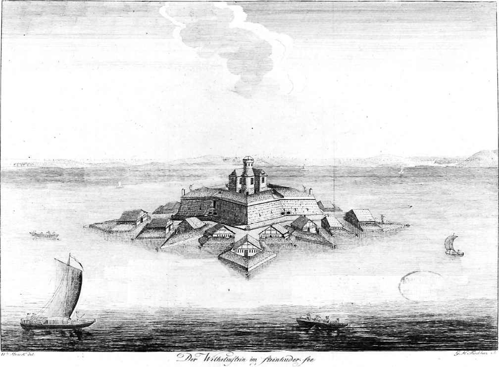Gravure de la forteresse Wilhelmstein en 1787 Gravure de la forteresse Wilhelmstein en 1787