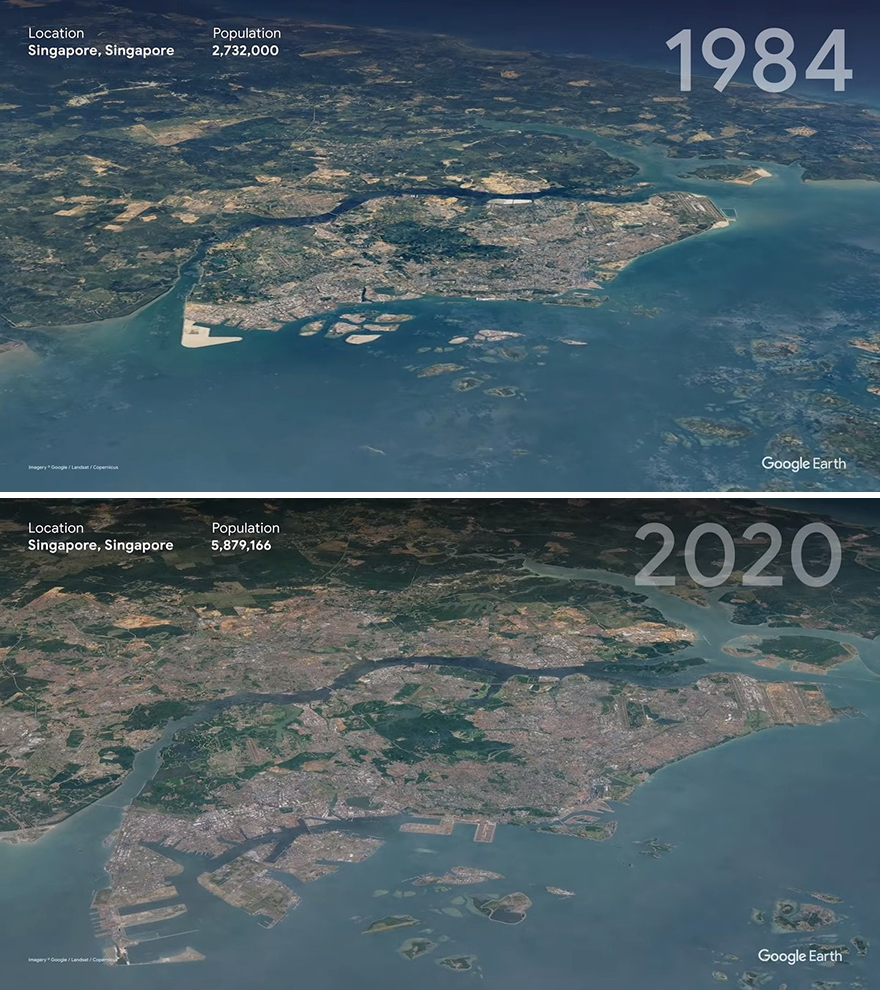 16 démonstrations de comment le monde a changé entre 1984 et 2020 par Google Earth 16 demonstrations de comment le monde a change entre 1984 et 2020 par Google Earth 15 singapour 16-demonstrations-de-comment-le-monde-a-change-entre-1984-et-2020-par-Google-Earth-15-singapour