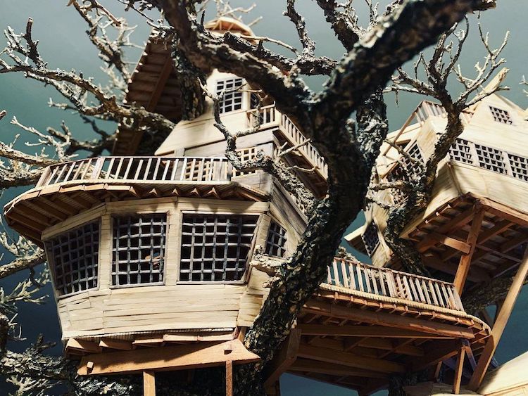 Des mini-cabanes dans des bonzais par Dave Creek Des mini cabanes dans des bonzais par Dave Creek 5 Des-mini-cabanes-dans-des-bonzais-par-Dave-Creek-5