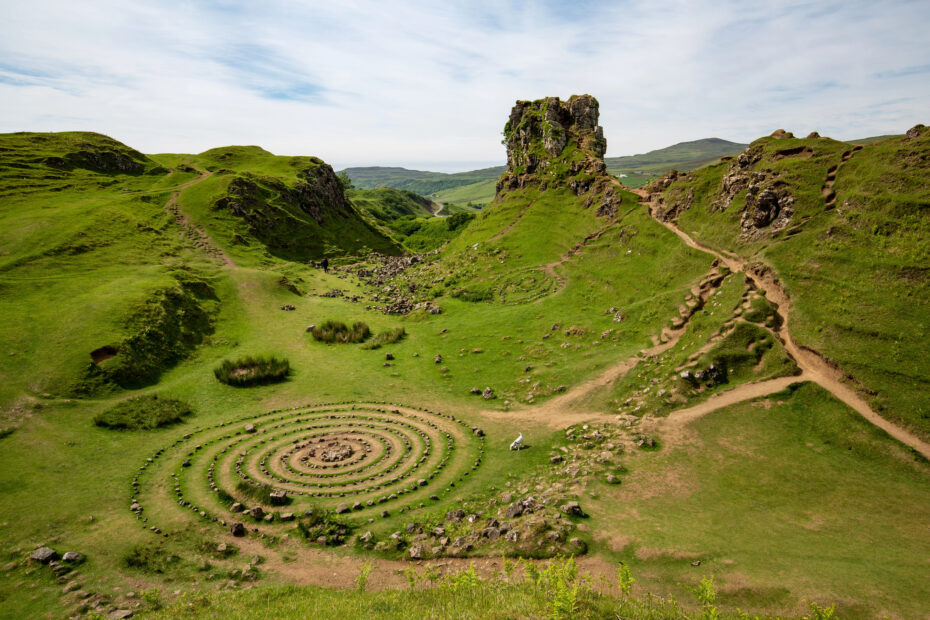Fairy Glen un lieu ou rechercher les fees sur l ile de Skye ecosse