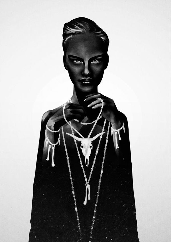 Les portraits de femme en noir et blanc surréalistes avec un zest de couleur de Ruben Ireland Les portraits de femme en noir et blanc surrealistes de Ruben Ireland 3 Les-portraits-de-femme-en-noir-et-blanc-surrealistes-de-Ruben-Ireland-3