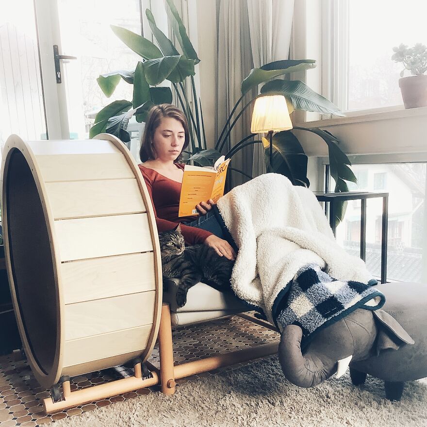 The Loveseat - un fauteuil avec roue pour chat The Loveseat un fauteuil avec roue pour chat 7 The-Loveseat-un-fauteuil-avec-roue-pour-chat-7