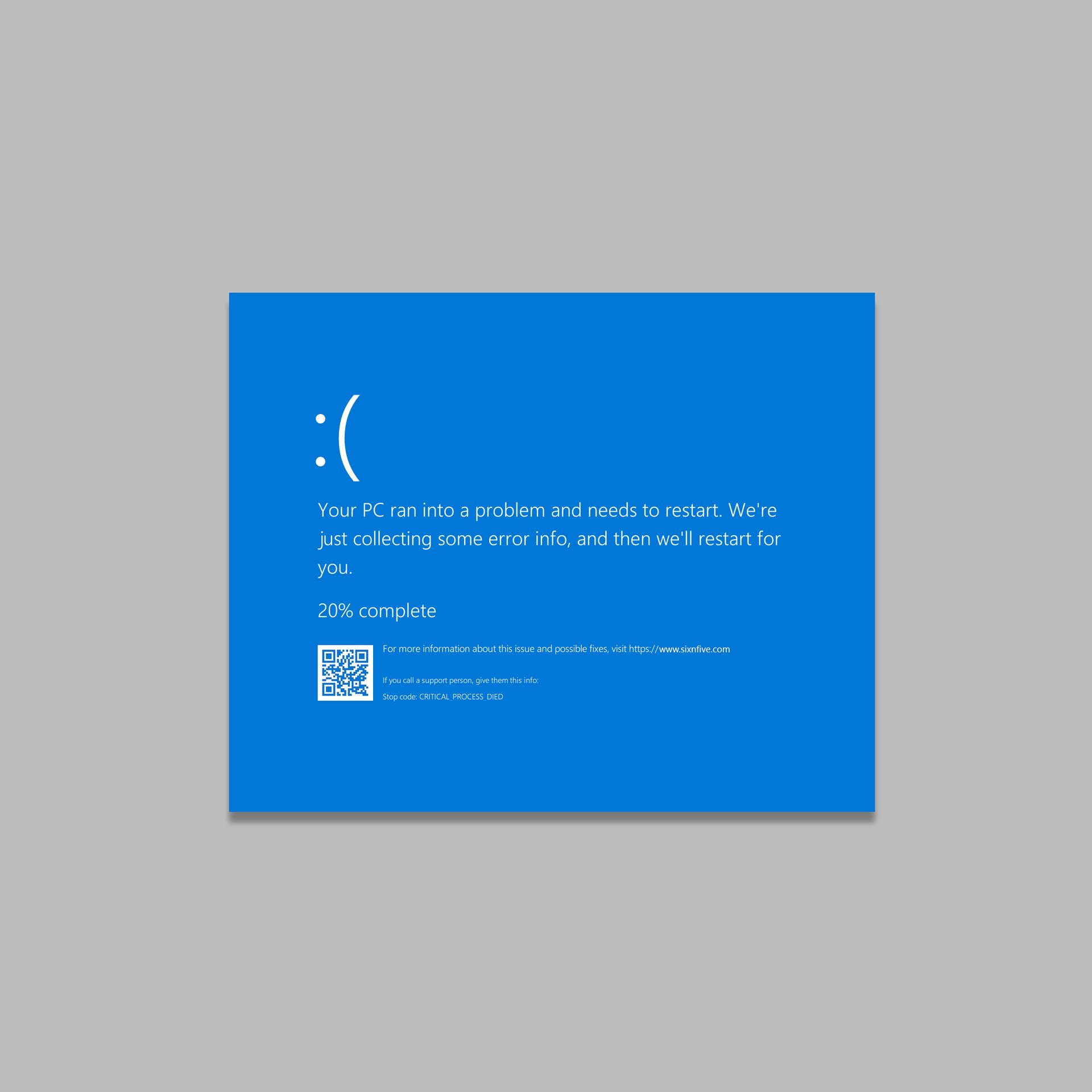 Des messages d'erreurs en chaises Des messages d erreurs en chaises 1 blue screen of the death Des-messages-d-erreurs-en-chaises-1-blue-screen-of-the-death