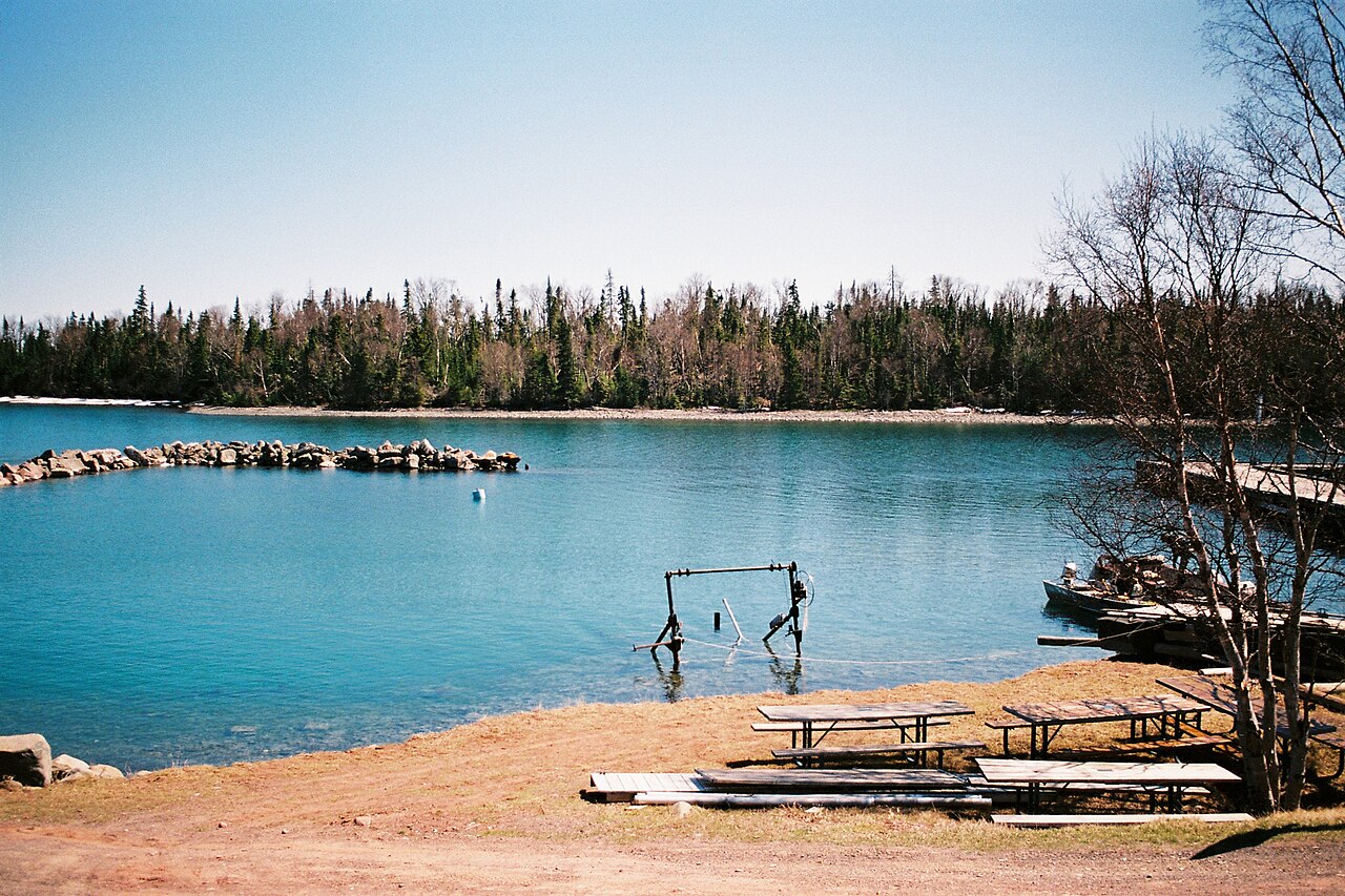 Silver Islet et l’ancienne mine d’argent sous le lac Supérieur en Ontario Silver Islet et l’ancienne mine d’argent sous le lac Supérieur en Ontario