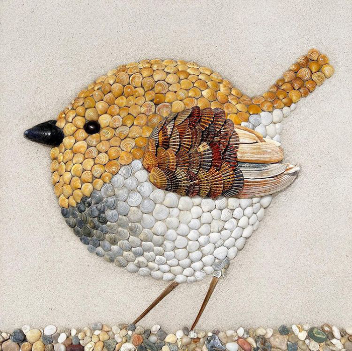 Des portraits d'animaux avec des coquillages par Anna Chan Des portraits d animaux avec des coquillages par Anna Chan 10 Des-portraits-d-animaux-avec-des-coquillages-par-Anna-Chan-10