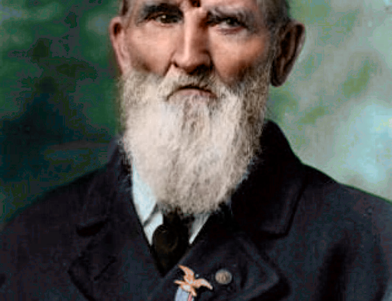 Jacob Miller, le soldat qui a survécu à une balle entre les yeux acob miller colorise guerre secession Portrait colorisé attribué à Jacob Miller, soldat blessé à la tête à Chickamauga en 1863