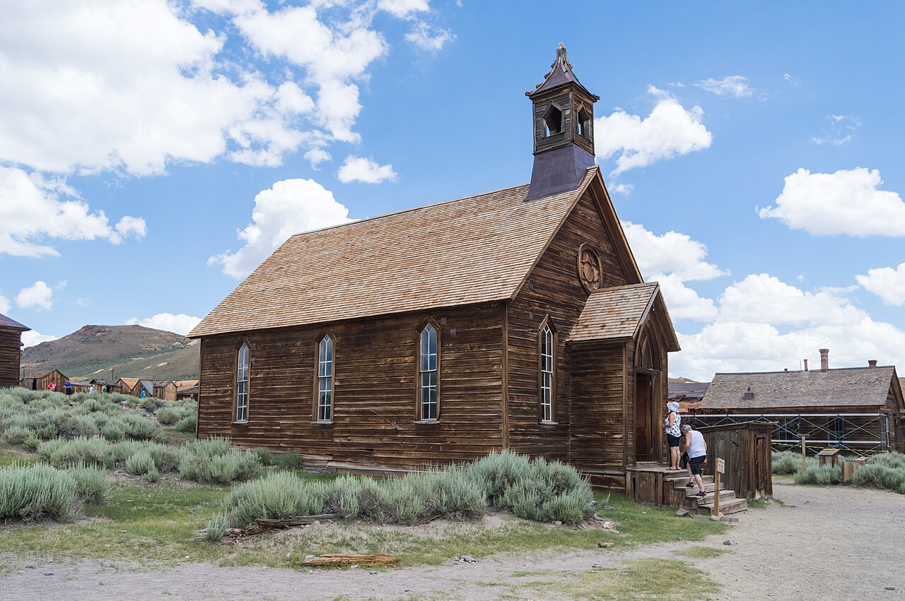 Église méthodiste de Bodie en Californie Église méthodiste en bois dans la ville fantôme de Bodie en Californie