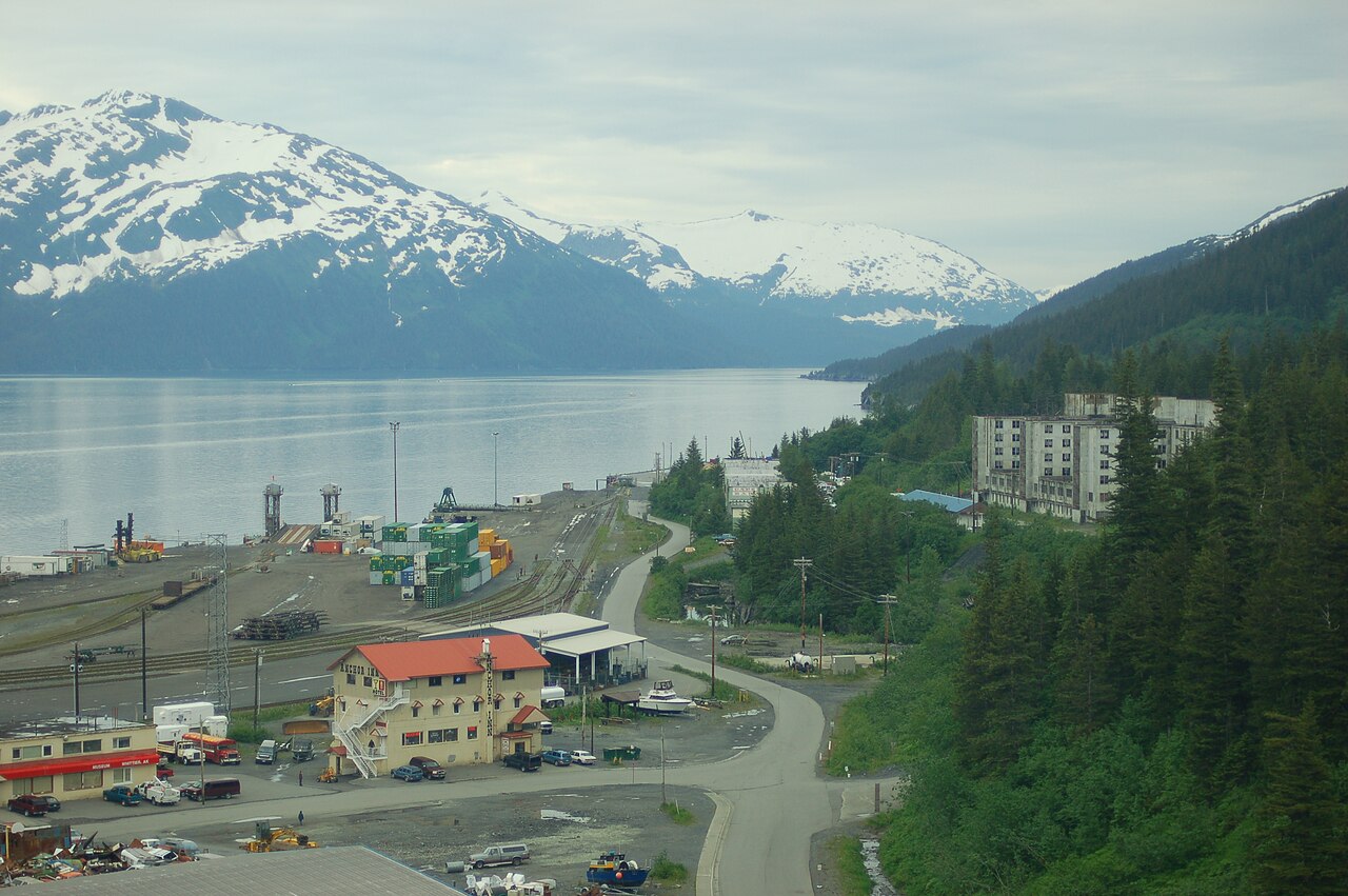 vue depuis begich towers whittier vue depuis begich towers whittier