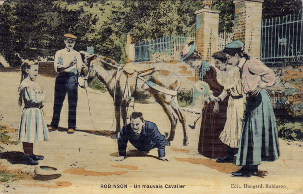 Des gens tombant des ânes dans des cartes postales vintage de Le Plessis-Robinson Des gens tombant des anes dans des cartes postales vintage de Le Plessis Robinson 15 Des-gens-tombant-des-anes-dans-des-cartes-postales-vintage-de-Le-Plessis-Robinson-15