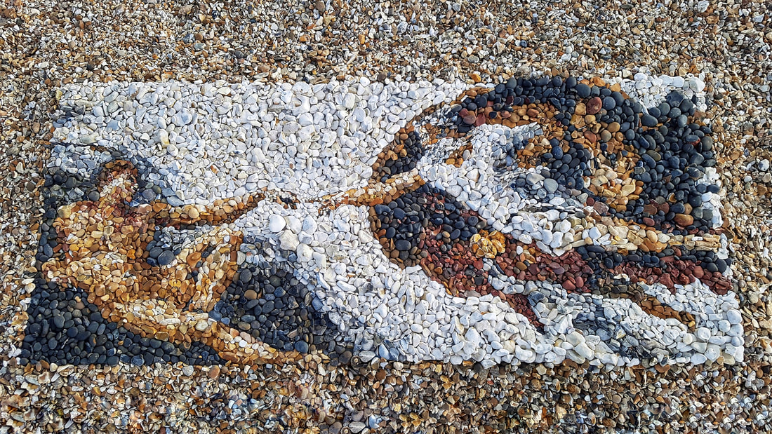 Des mosaïques de célèbres peintures en galets colorés par Justin Bateman Des mosaiques de celebres peintures en galets colores par Justin Bateman 7 Des-mosaiques-de-celebres-peintures-en-galets-colores-par-Justin-Bateman-7