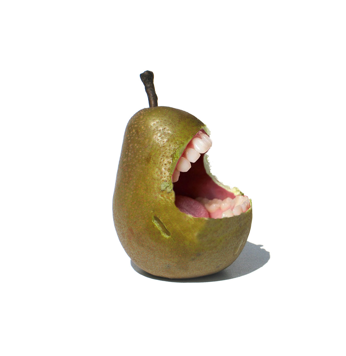 Les images et collages surréalistes de Semih İĞCİ Les images et collages surrealistes de Semih Igci poire avec des dents Les-images-et-collages-surrealistes-de-Semih-İgci-poire-avec-des-dents