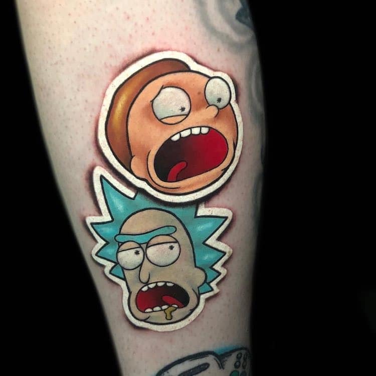 Les tatouages en forme de stickers de Luke Cormier Les tatouages en forme de stickers de Luke Cormier 12 Les-tatouages-en-forme-de-stickers-de-Luke-Cormier-12