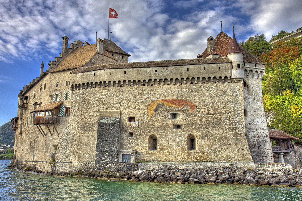 chateau chillon lac leman suisse château de Chillon sur le lac Léman en Suisse