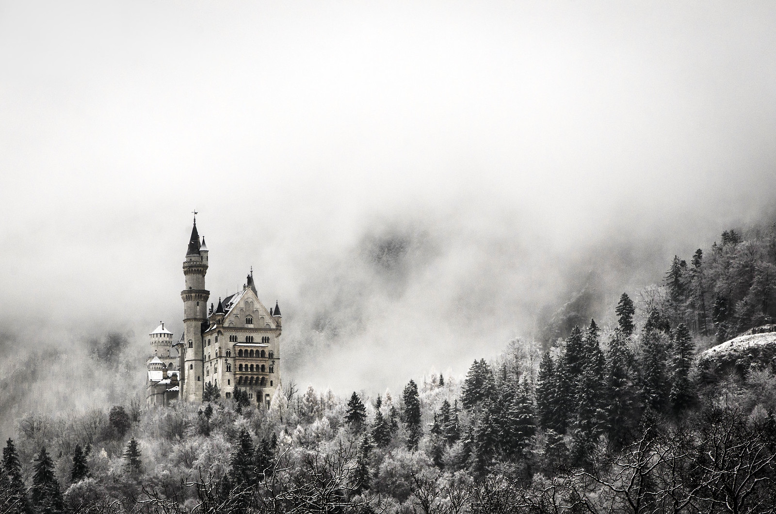 chateau de Neuschwanstein en hiver chateau de Neuschwanstein en hiver