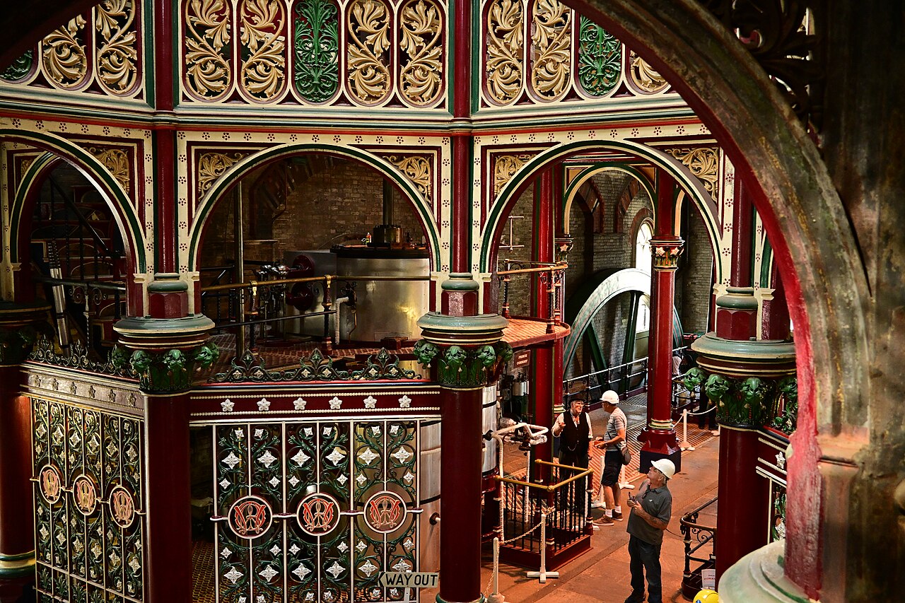 Intérieur restauré de Crossness Pumping Station à Londres Intérieur restauré de Crossness Pumping Station à Londres