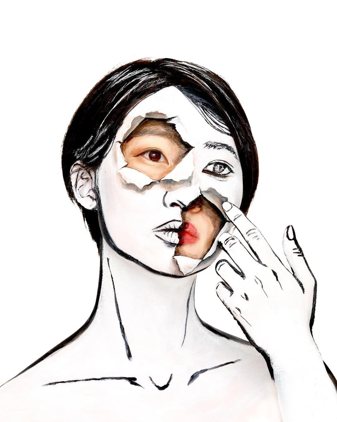 Les créations de body painting surréaliste de Hikaru Cho Les creations de body painting surrealiste de Hikaru Cho 13 Les-creations-de-body-painting-surrealiste-de-Hikaru-Cho