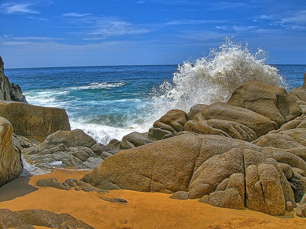 Playa del Amor près d'El Arco à Cabo San Lucas Playa del Amor près d'El Arco à Cabo San Lucas