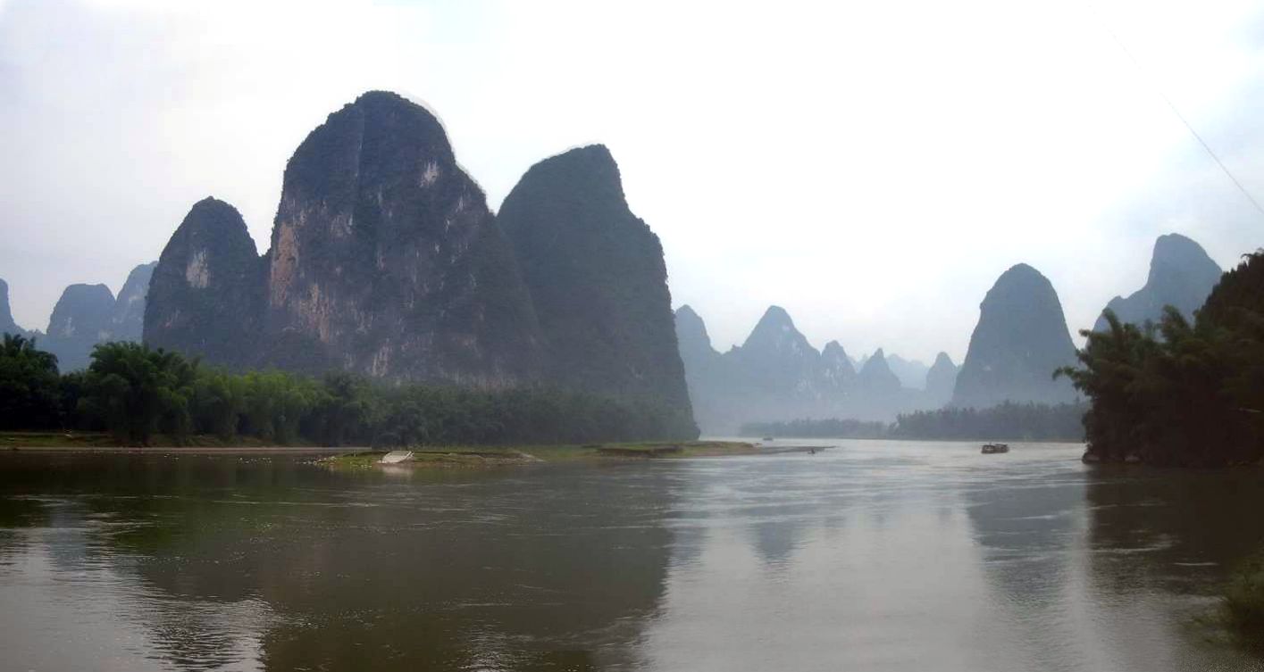 riviere li xingping billet 20 yuans Paysage de la rivière Li à Xingping représenté sur le billet chinois de 20 yuans