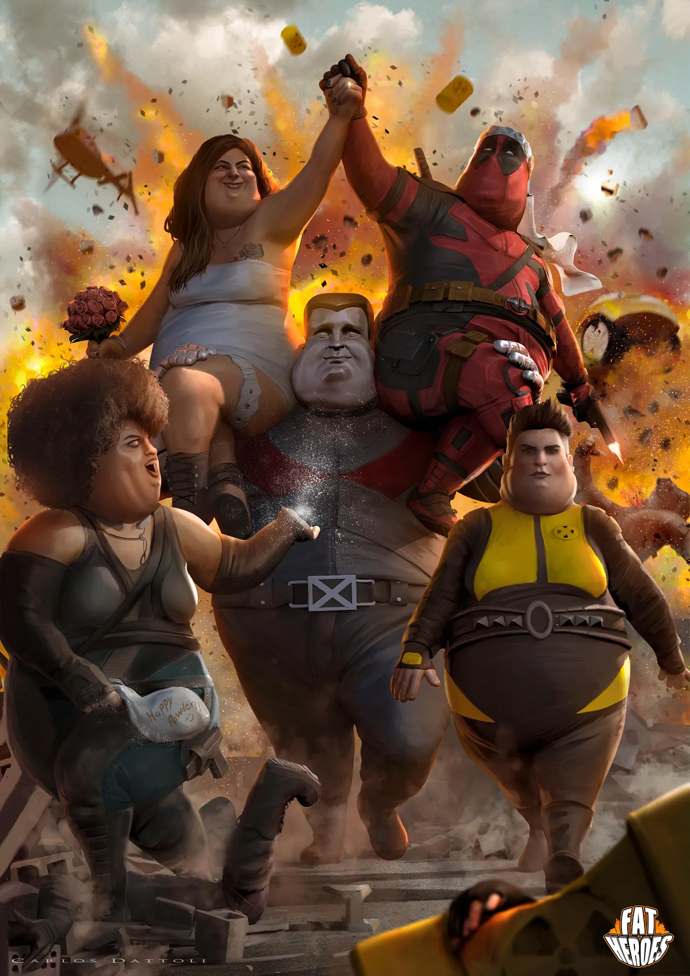 Fat Heroes II - Encore de nouveaux super heros gros Fat Heroes II Encore de nouveaux super heros gros obesite 7 deadpool Fat Heroes II Encore de nouveaux super heros gros obesite 7 deadpool
