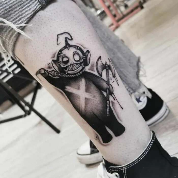 42 tatouages Halloween 30 nouveaux tatouages Halloween 14 teletubbies zombie 30-nouveaux-tatouages-Halloween-14-teletubbies-zombie