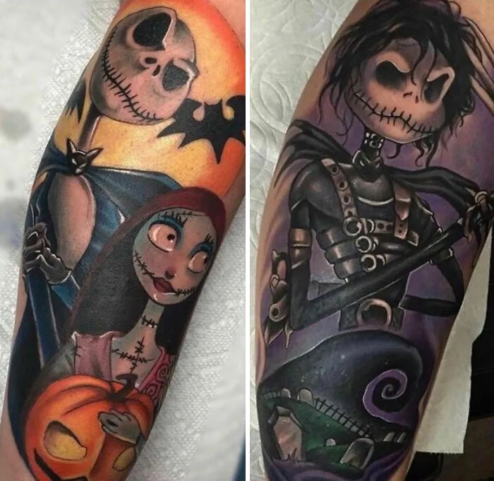 42 tatouages Halloween 30 nouveaux tatouages Halloween 24 mr jack 30-nouveaux-tatouages-Halloween-24-mr-jack