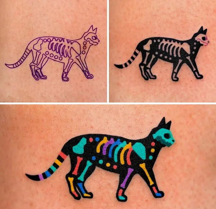 42 tatouages Halloween 30 nouveaux tatouages Halloween 3 chat squelette 30-nouveaux-tatouages-Halloween-3-chat-squelette