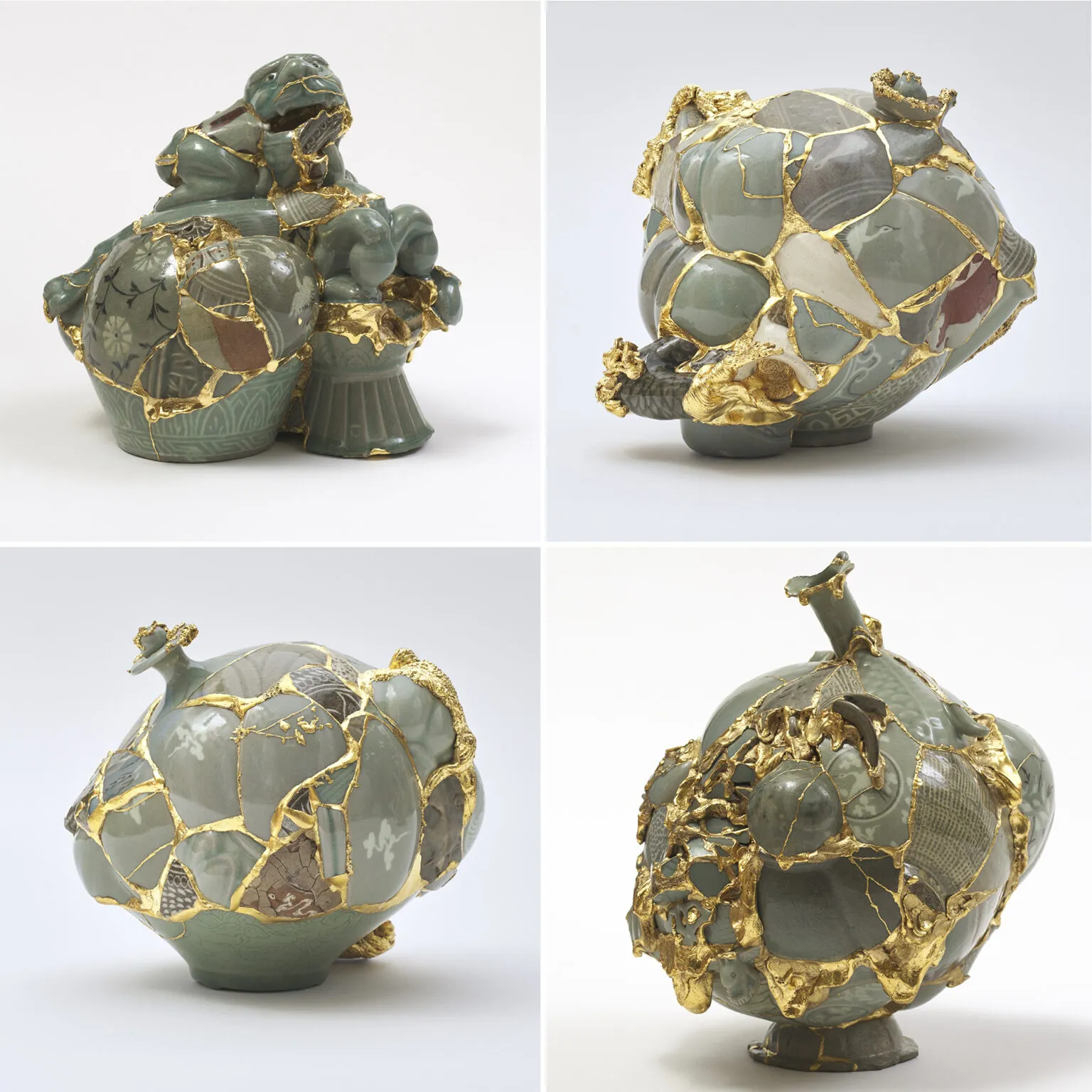 Des assemblages de morceaux de porcelaine au fil d'or - du Kintsugi par Yeesookyung Des assemblages de morceaux de porcelaine au fil d or du Kintsugi par Yeesookyung 6 Des assemblages de morceaux de porcelaine au fil d or du Kintsugi par Yeesookyung 6