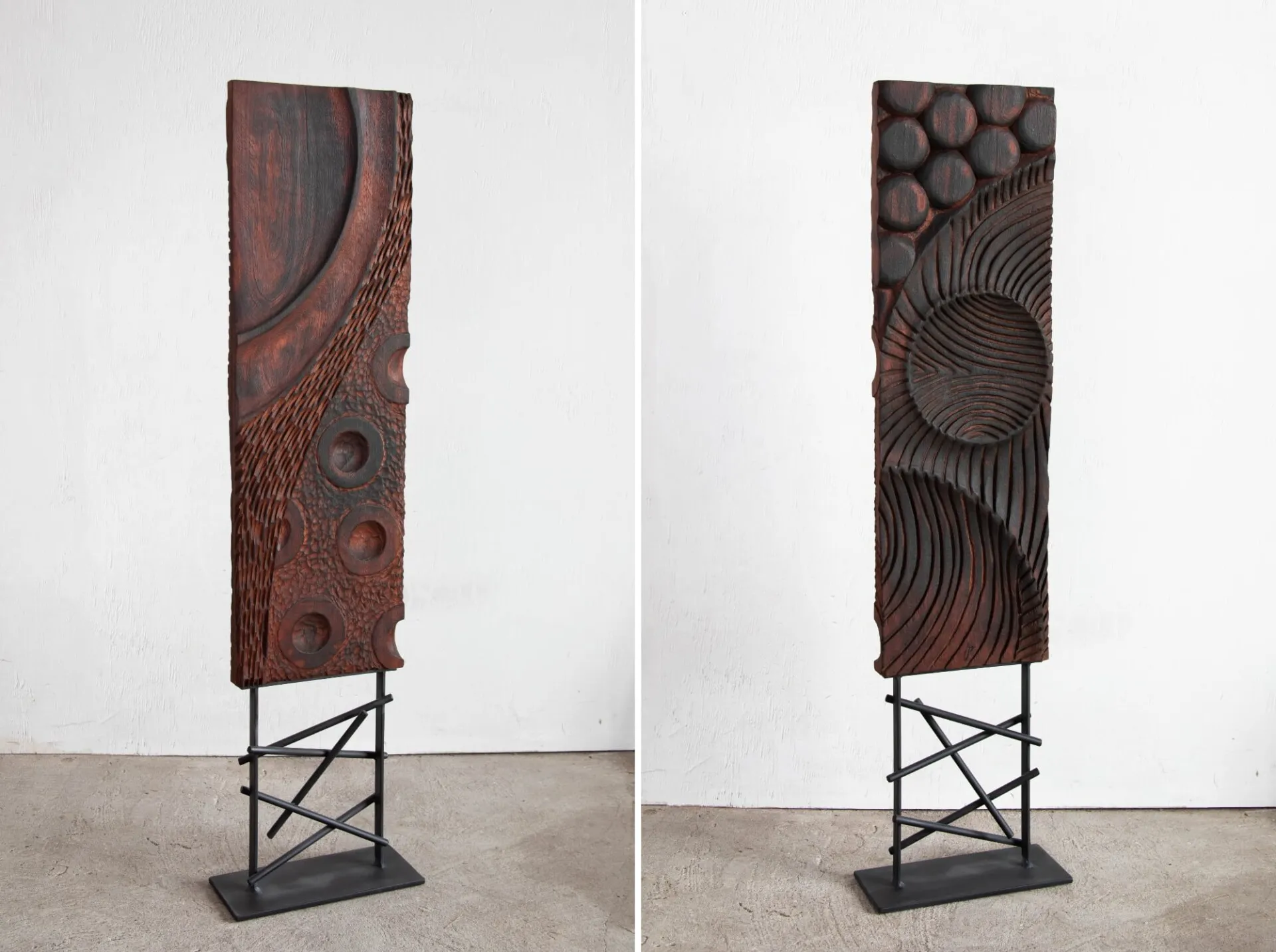 Des sculptures en acajou carbonisé par John Beadle Des sculptures en acajou carbonise par John Beadle 3 Des sculptures en acajou carbonise par John Beadle 3