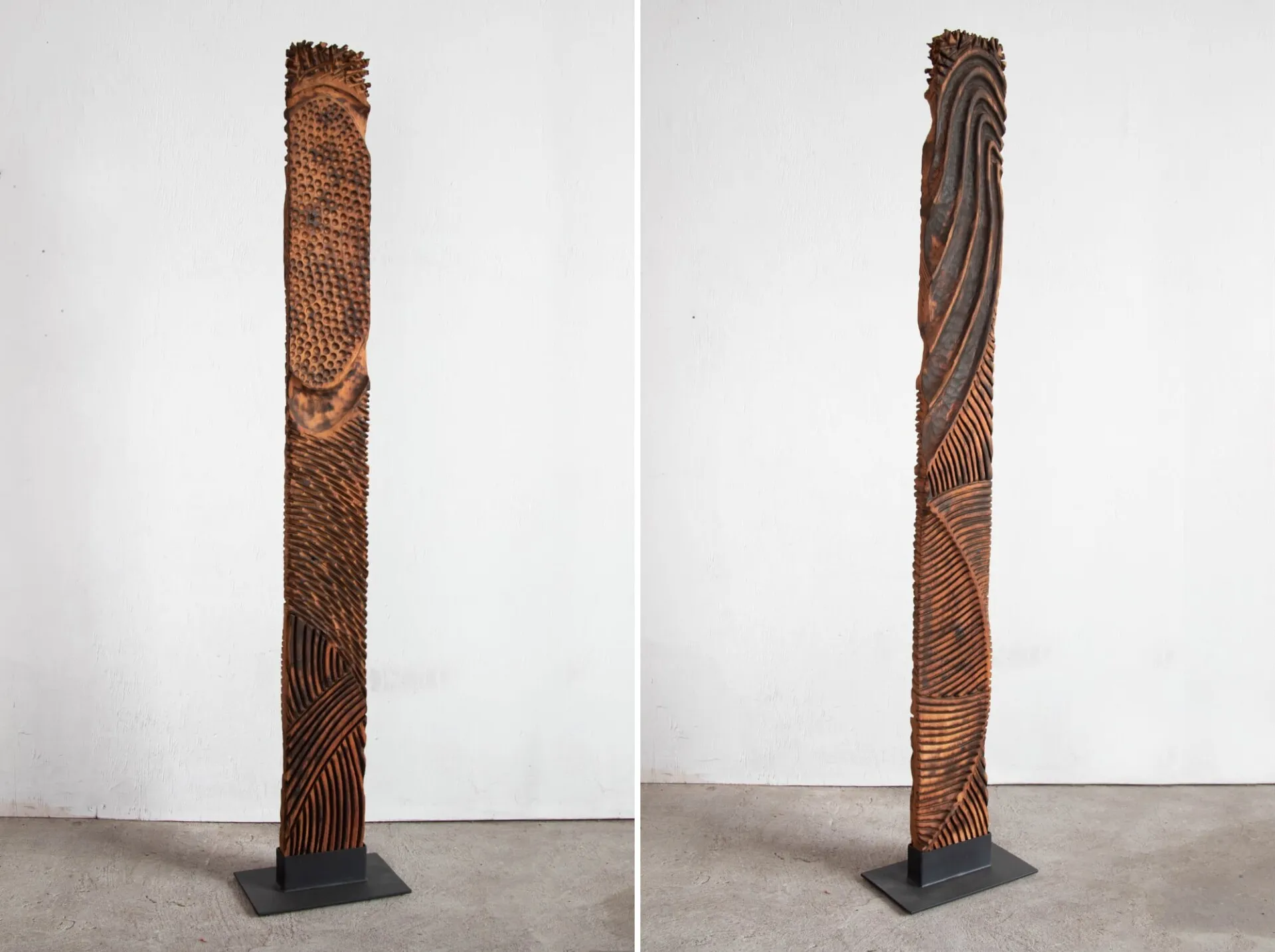 Des sculptures en acajou carbonisé par John Beadle Des sculptures en acajou carbonise par John Beadle 6 Des sculptures en acajou carbonise par John Beadle 6