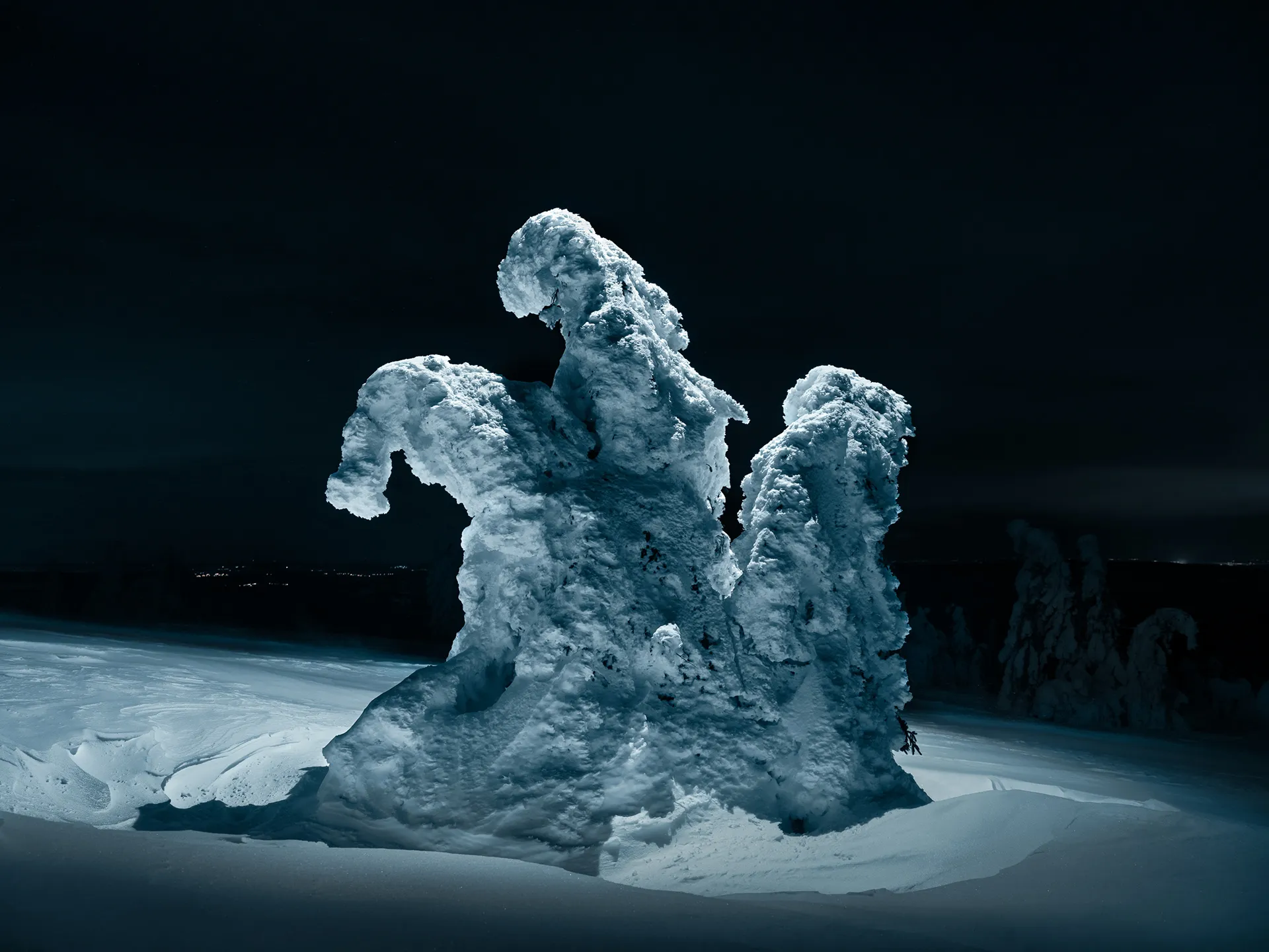 Aerial light - la beauté nocturne des sapins sous la neige Aerial light la beaute nocturne des sapins sous la neige 7 Aerial-light-la-beaute-nocturne-des-sapins-sous-la-neige