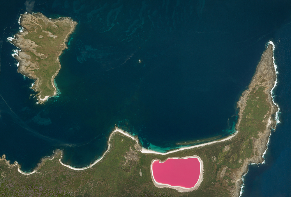 Le lac Hillier, lac rose bonbon d'Australie Le lac Hillier lac rose bonbon d Australie 6 Le-lac-Hillier-lac-rose-bonbon-d-Australie-6