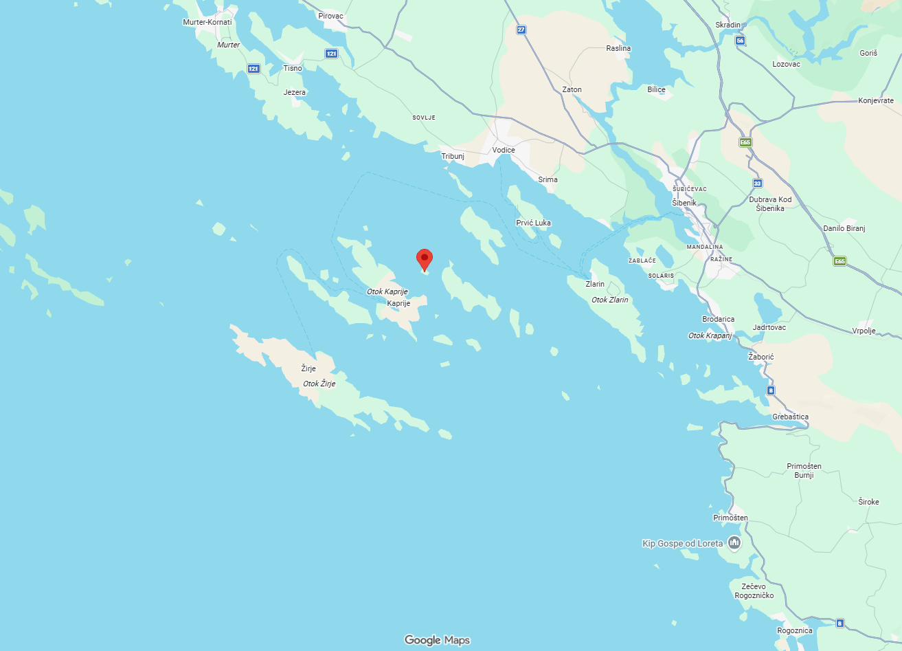 ile de Baljenac en Croatie une ile en forme d empreinte digitale maps ile de Baljenac en Croatie une ile en forme d empreinte digitale maps