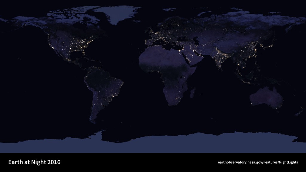 Ce qu'une photo satellite des lumières dans le monde raconte de l'humanité Ce qu'une photo satellite des lumières dans le monde raconte de l'humanité