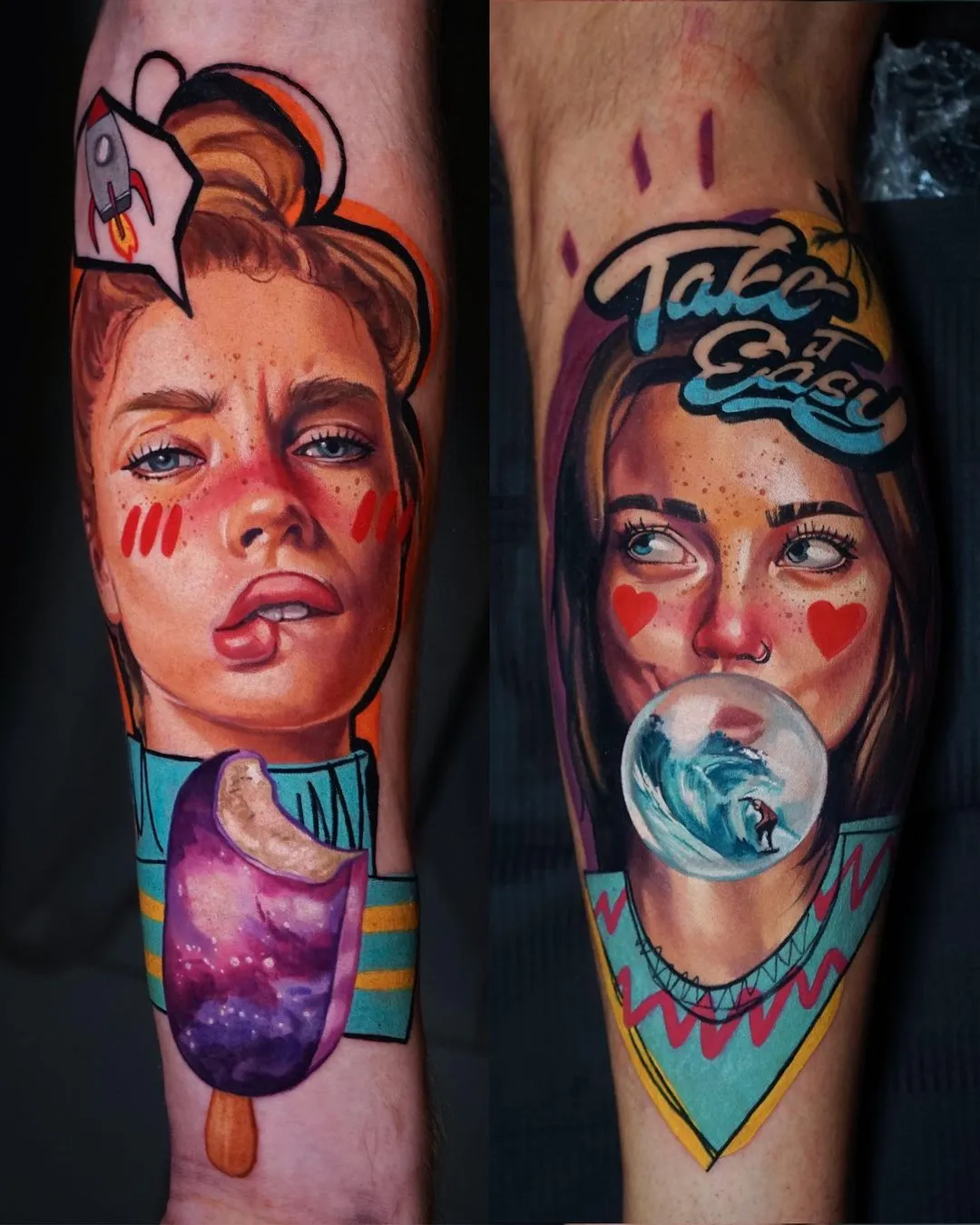 De Chucky à Elon Musk, les tatouages colorés de Daria Pirojenko De Chucky a Elon Musk les tatouages colores de Daria Pirojenko tattoo pop culture 11 De-Chucky-a-Elon-Musk-les-tatouages-colores-de-Daria-Pirojenko-tattoo-pop-culture