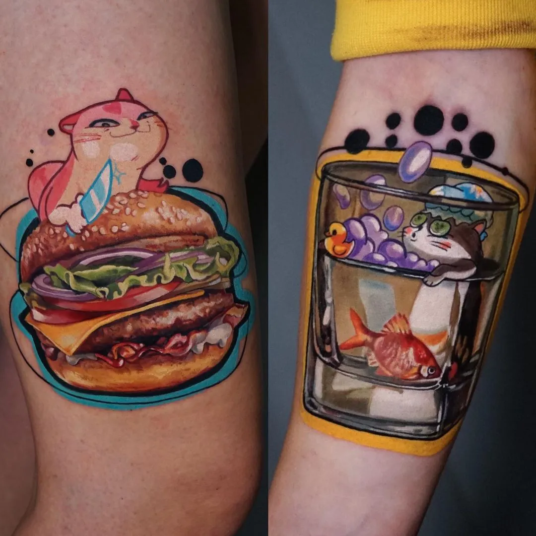 De Chucky à Elon Musk, les tatouages colorés de Daria Pirojenko De Chucky a Elon Musk les tatouages colores de Daria Pirojenko tattoo pop culture 12 De-Chucky-a-Elon-Musk-les-tatouages-colores-de-Daria-Pirojenko-tattoo-pop-culture