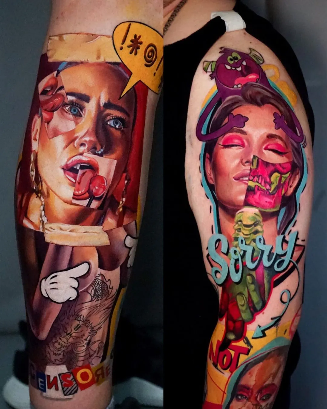 De Chucky à Elon Musk, les tatouages colorés de Daria Pirojenko De Chucky a Elon Musk les tatouages colores de Daria Pirojenko tattoo pop culture 9 De-Chucky-a-Elon-Musk-les-tatouages-colores-de-Daria-Pirojenko-tattoo-pop-culture
