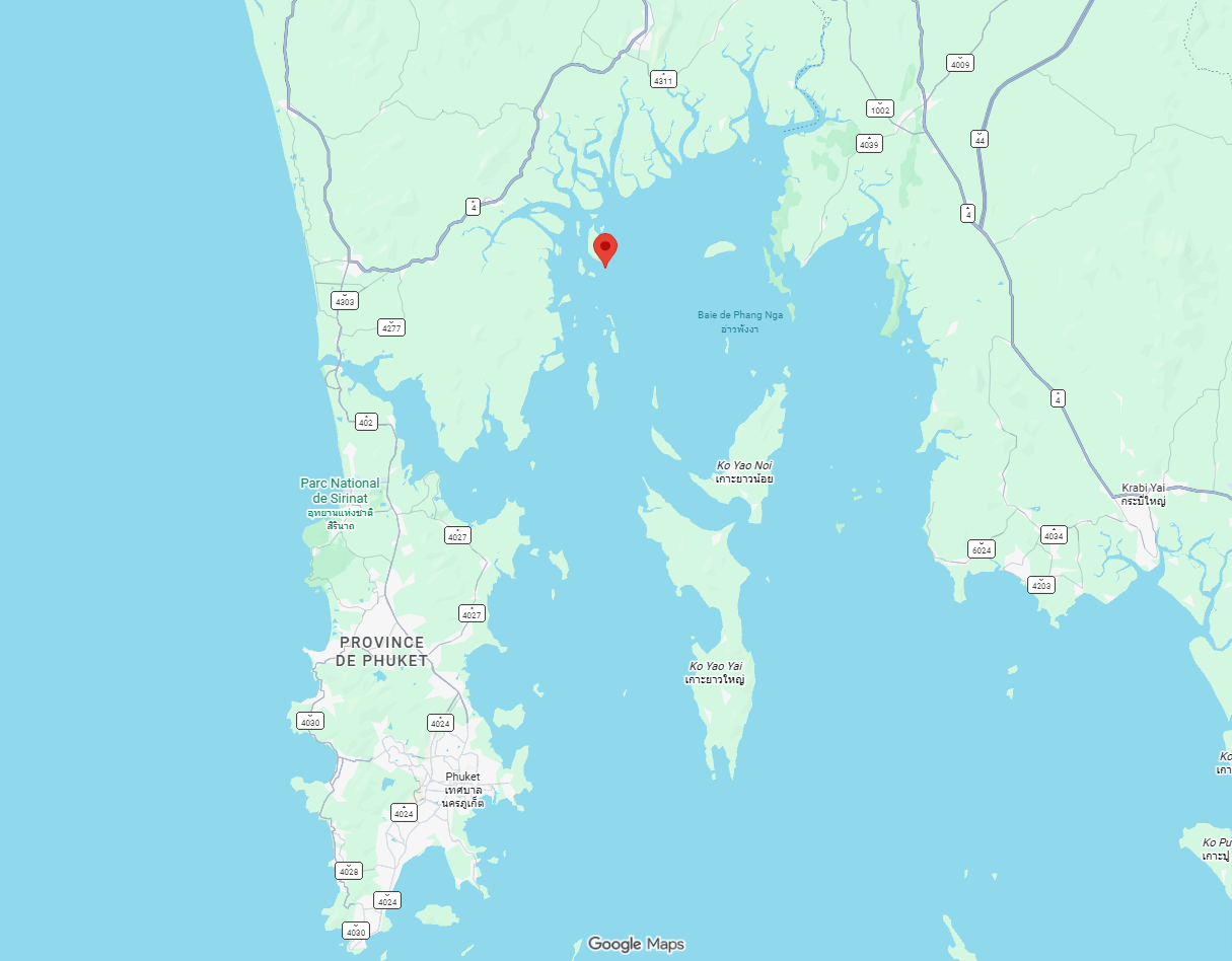 Khao Phing Kan ko tapu l ile de James Bond thailande maps Khao Phing Kan ko tapu l ile de James Bond thailande maps