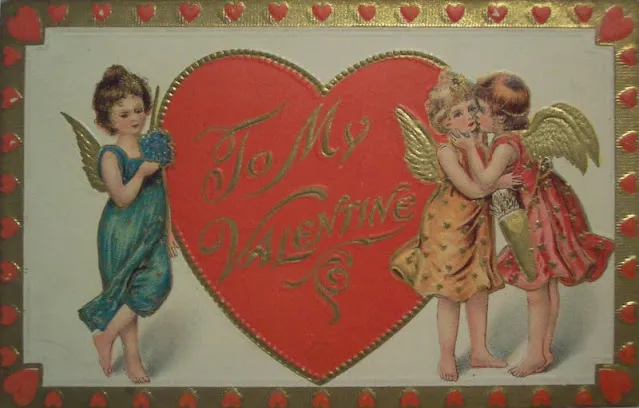 40 petits anges Cupidon des cartes de Saint-Valentin du début du XXème siècle Les anges Cupidon des cartes de Saint Valentin du debut du XXeme siecle 16 Les-anges-Cupidon-des-cartes-de-Saint-Valentin-du-debut-du-XXeme-siecle