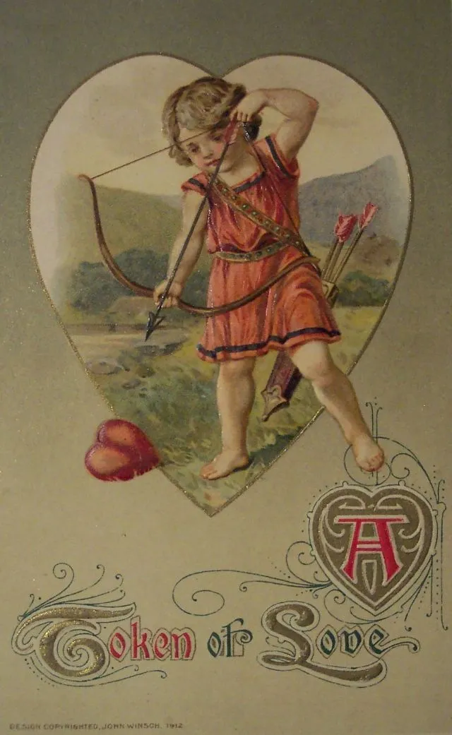 40 petits anges Cupidon des cartes de Saint-Valentin du début du XXème siècle Les anges Cupidon des cartes de Saint Valentin du debut du XXeme siecle 17 Les-anges-Cupidon-des-cartes-de-Saint-Valentin-du-debut-du-XXeme-siecle