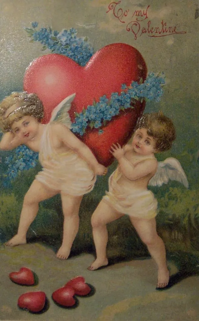 40 petits anges Cupidon des cartes de Saint-Valentin du début du XXème siècle Les anges Cupidon des cartes de Saint Valentin du debut du XXeme siecle 22 Les-anges-Cupidon-des-cartes-de-Saint-Valentin-du-debut-du-XXeme-siecle