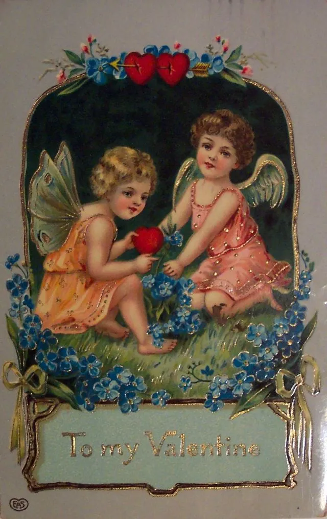 40 petits anges Cupidon des cartes de Saint-Valentin du début du XXème siècle Les anges Cupidon des cartes de Saint Valentin du debut du XXeme siecle 26 Les-anges-Cupidon-des-cartes-de-Saint-Valentin-du-debut-du-XXeme-siecle