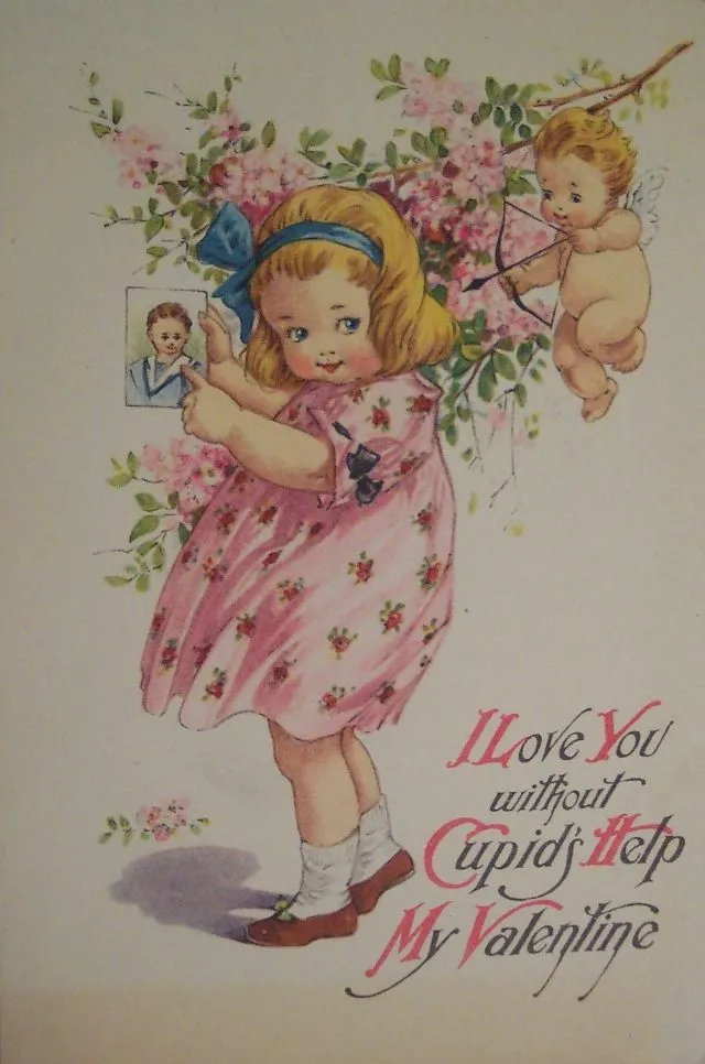 40 petits anges Cupidon des cartes de Saint-Valentin du début du XXème siècle Les anges Cupidon des cartes de Saint Valentin du debut du XXeme siecle 29 Les-anges-Cupidon-des-cartes-de-Saint-Valentin-du-debut-du-XXeme-siecle