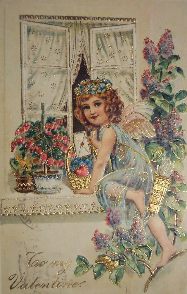 40 petits anges Cupidon des cartes de Saint-Valentin du début du XXème siècle Les anges Cupidon des cartes de Saint Valentin du debut du XXeme siecle 31 Les-anges-Cupidon-des-cartes-de-Saint-Valentin-du-debut-du-XXeme-siecle